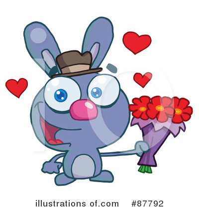 Royalty-Free (RF) Bunny Clipart Illustration by Hit Toon - Stock Sample #87792