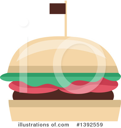 Royalty-Free (RF) Burger Clipart Illustration by BNP Design Studio - Stock Sample #1392559