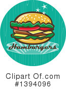 Burger Clipart #1394096 by patrimonio