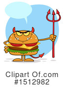 Burger Clipart #1512982 by Hit Toon
