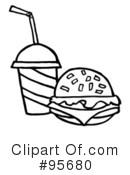 Burger Clipart #95680 by Hit Toon