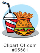 Burger Clipart #95681 by Hit Toon
