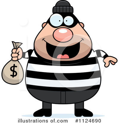 Royalty-Free (RF) Burglar Clipart Illustration by Cory Thoman - Stock Sample #1124690