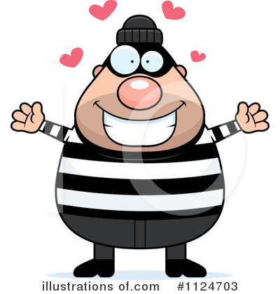 Royalty-Free (RF) Burglar Clipart Illustration by Cory Thoman - Stock Sample #1124703