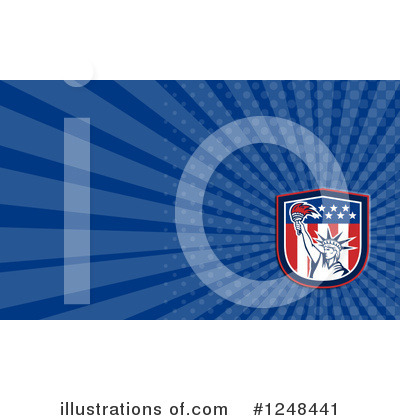 Royalty-Free (RF) Business Card Template Clipart Illustration by patrimonio - Stock Sample #1248441