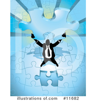 Jigsaw Puzzle Clipart #11682 by AtStockIllustration