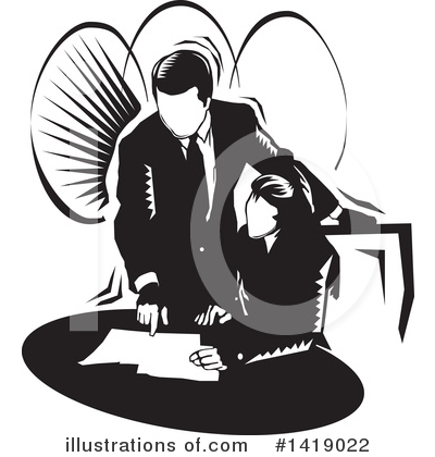 Business Woman Clipart #1419022 by David Rey