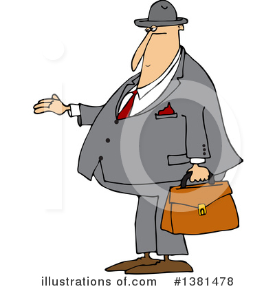 Royalty-Free (RF) Business Man Clipart Illustration by djart - Stock Sample #1381478