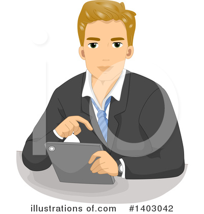Royalty-Free (RF) Business Man Clipart Illustration by BNP Design Studio - Stock Sample #1403042