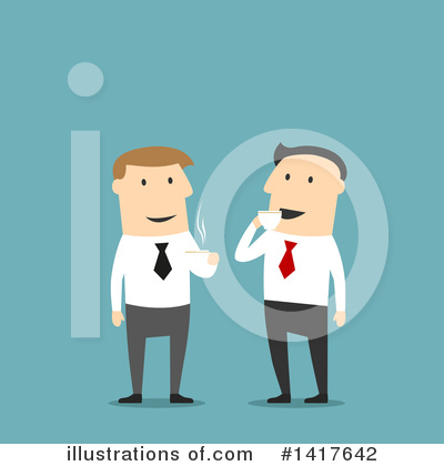 White Businessman Clipart #1417642 by Vector Tradition SM
