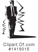 Business Man Clipart #1419015 by David Rey