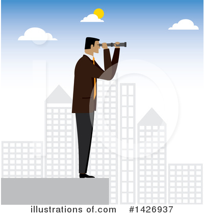 Royalty-Free (RF) Business Man Clipart Illustration by ColorMagic - Stock Sample #1426937