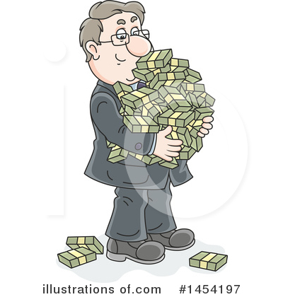Royalty-Free (RF) Business Man Clipart Illustration by Alex Bannykh - Stock Sample #1454197