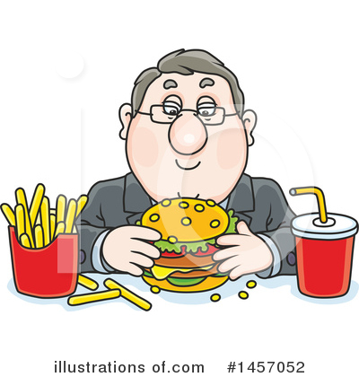 Cheeseburger Clipart #1457052 by Alex Bannykh