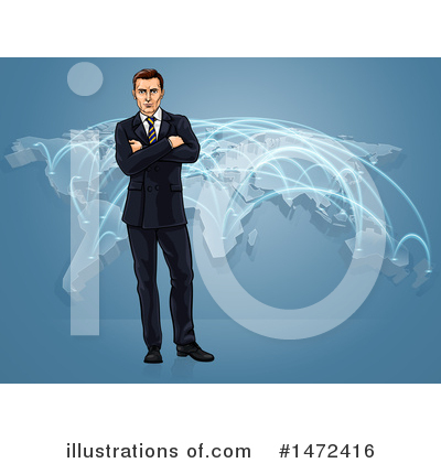 Royalty-Free (RF) Business Man Clipart Illustration by AtStockIllustration - Stock Sample #1472416