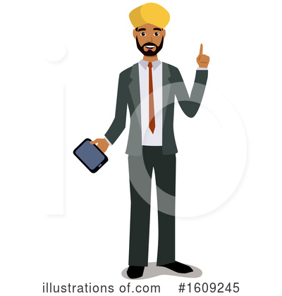 Royalty-Free (RF) Business Man Clipart Illustration by peachidesigns - Stock Sample #1609245