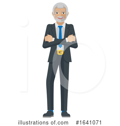 Senior Man Clipart #1641071 by AtStockIllustration