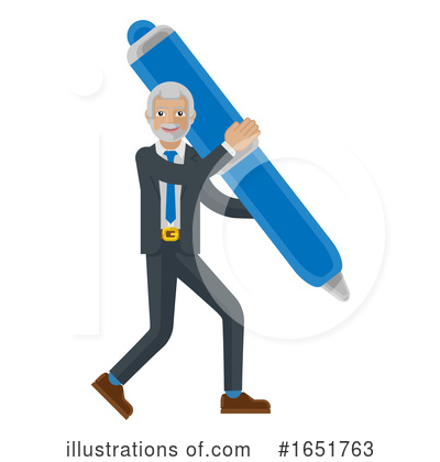Royalty-Free (RF) Business Man Clipart Illustration by AtStockIllustration - Stock Sample #1651763