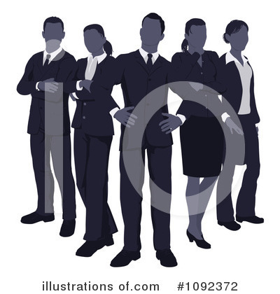 Business Team Clipart #1092372 by AtStockIllustration