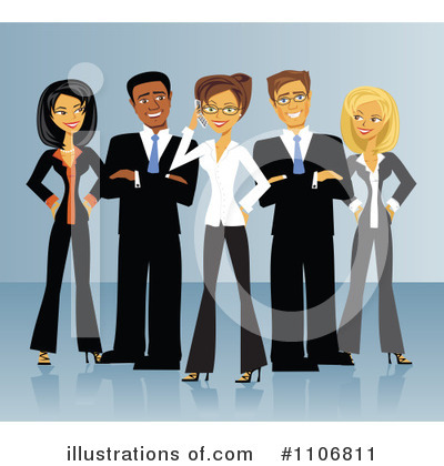 Business Team Clipart #1106811 by Amanda Kate