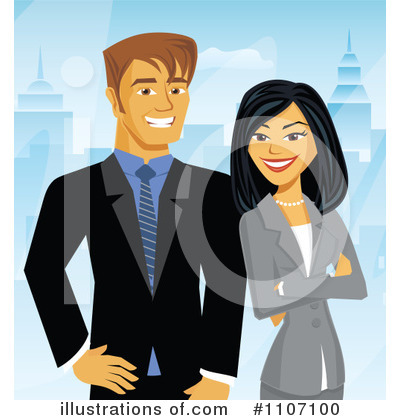 Royalty-Free (RF) Business Team Clipart Illustration by Amanda Kate - Stock Sample #1107100