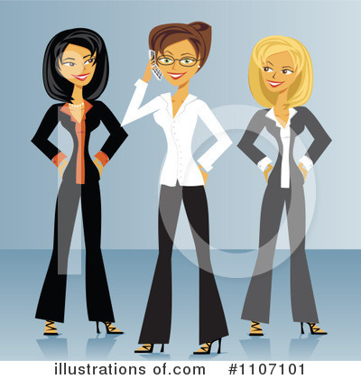 Royalty-Free (RF) Business Team Clipart Illustration by Amanda Kate - Stock Sample #1107101