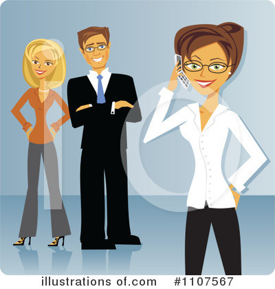 Royalty-Free (RF) Business Team Clipart Illustration by Amanda Kate - Stock Sample #1107567