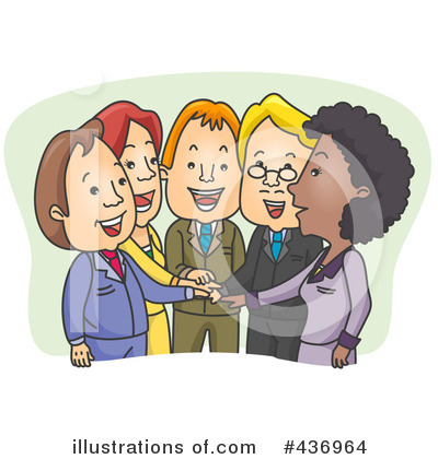 Royalty-Free (RF) Business Team Clipart Illustration by BNP Design Studio - Stock Sample #436964