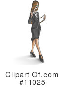 Business Woman Clipart #11025 by Leo Blanchette