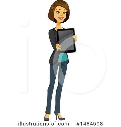 Royalty-Free (RF) Business Woman Clipart Illustration by Amanda Kate - Stock Sample #1484598