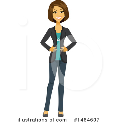 Royalty-Free (RF) Business Woman Clipart Illustration by Amanda Kate - Stock Sample #1484607