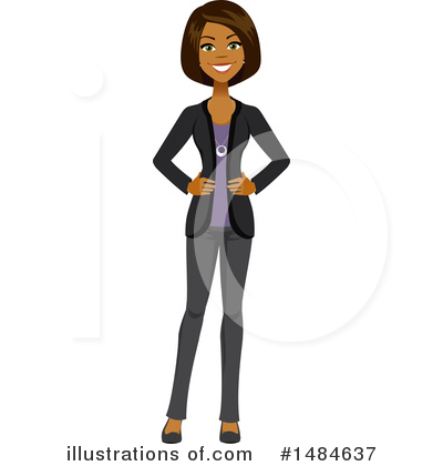 Royalty-Free (RF) Business Woman Clipart Illustration by Amanda Kate - Stock Sample #1484637