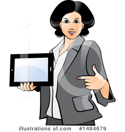 Royalty-Free (RF) Business Woman Clipart Illustration by Lal Perera - Stock Sample #1484679