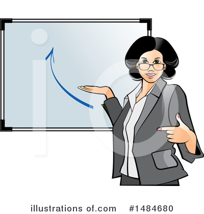 Royalty-Free (RF) Business Woman Clipart Illustration by Lal Perera - Stock Sample #1484680