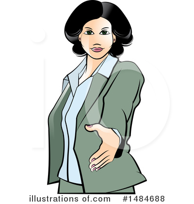 Royalty-Free (RF) Business Woman Clipart Illustration by Lal Perera - Stock Sample #1484688
