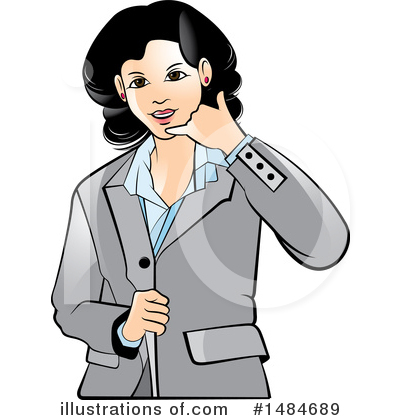 Royalty-Free (RF) Business Woman Clipart Illustration by Lal Perera - Stock Sample #1484689