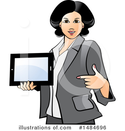 Royalty-Free (RF) Business Woman Clipart Illustration by Lal Perera - Stock Sample #1484696