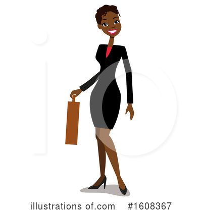 Royalty-Free (RF) Business Woman Clipart Illustration by peachidesigns - Stock Sample #1608367