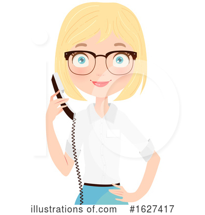 Business Woman Clipart #1627417 by Melisende Vector