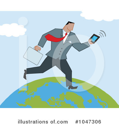 Royalty-Free (RF) Businessman Clipart Illustration by Hit Toon - Stock Sample #1047306