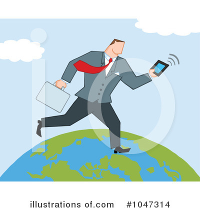 Royalty-Free (RF) Businessman Clipart Illustration by Hit Toon - Stock Sample #1047314