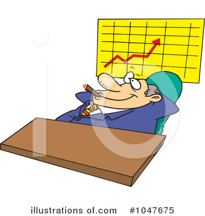 Royalty-Free (RF) Businessman Clipart Illustration by toonaday - Stock Sample #1047675