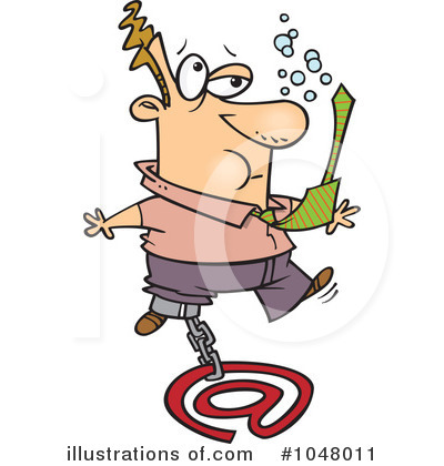 Royalty-Free (RF) Businessman Clipart Illustration by toonaday - Stock Sample #1048011