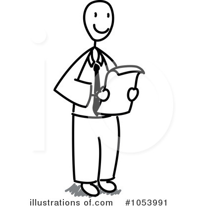 Royalty-Free (RF) Businessman Clipart Illustration by Frog974 - Stock Sample #1053991