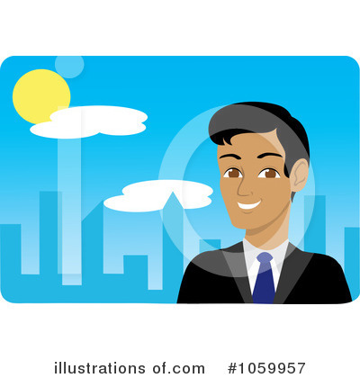 Royalty-Free (RF) Businessman Clipart Illustration by Rosie Piter - Stock Sample #1059957