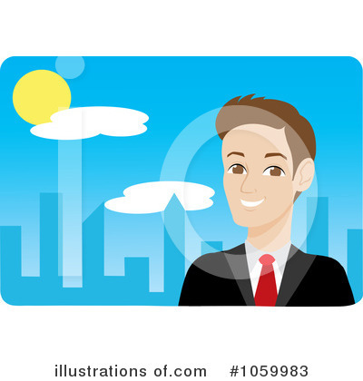 Royalty-Free (RF) Businessman Clipart Illustration by Rosie Piter - Stock Sample #1059983