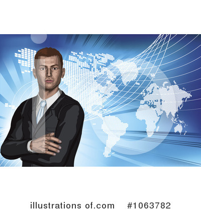 Royalty-Free (RF) Businessman Clipart Illustration by AtStockIllustration - Stock Sample #1063782