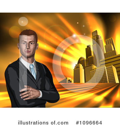 Royalty-Free (RF) Businessman Clipart Illustration by AtStockIllustration - Stock Sample #1096664