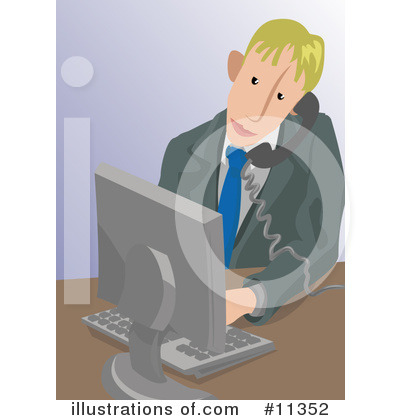 Royalty-Free (RF) Businessman Clipart Illustration by AtStockIllustration - Stock Sample #11352