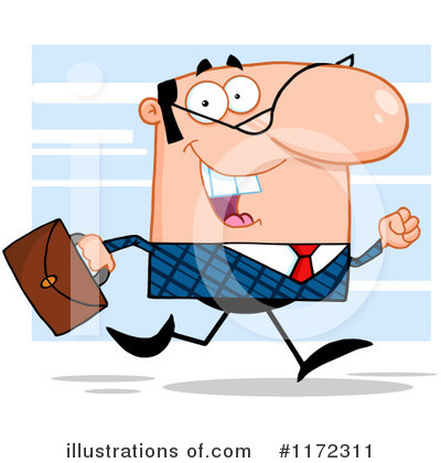 White Businessman Clipart #1172311 by Hit Toon